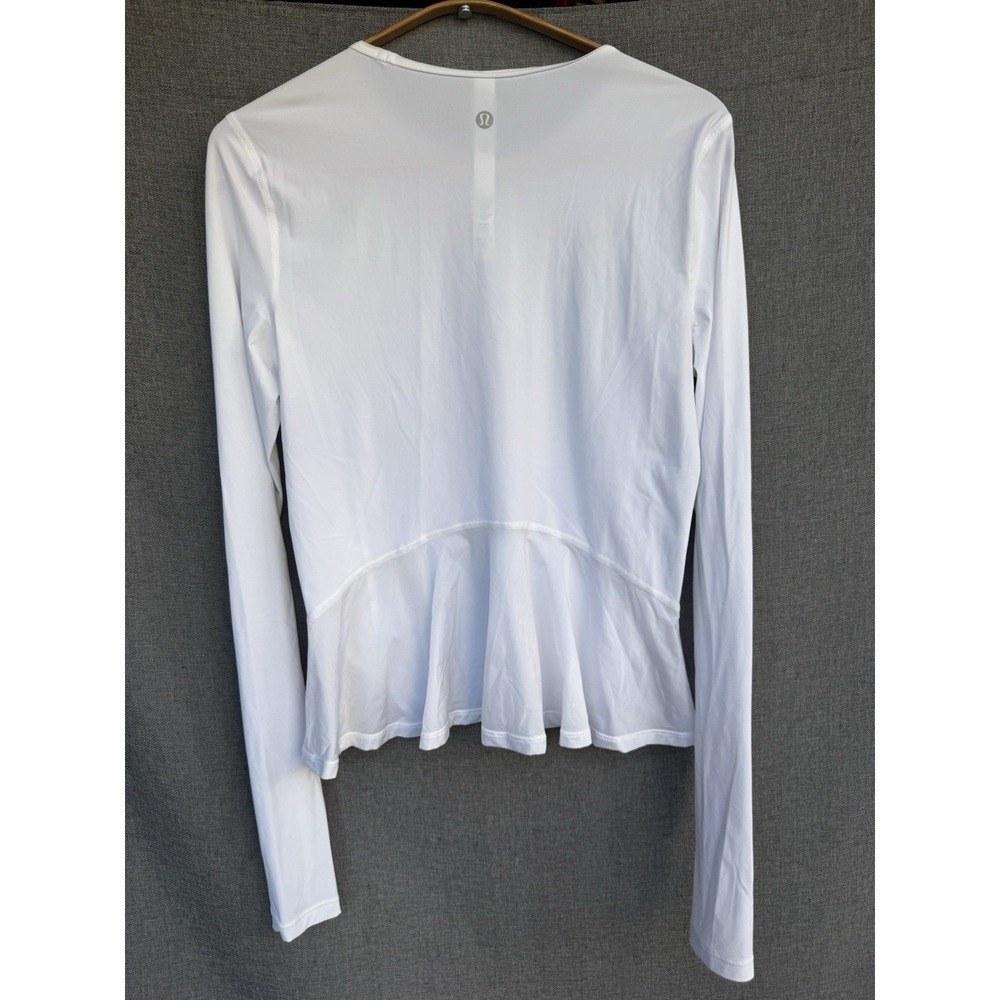 Lululemon Look Ahead Run Long Sleeve White Sz 4